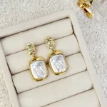 گوشواره مستطیل ساده کد03