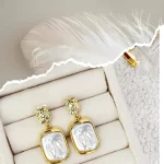گوشواره مستطیل ساده کد03 - تصویر 2